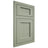 Shiloh Cabinetry Flush Inset Square Flat Red Oak Plain Cut Moss Door
