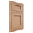 Shiloh Cabinetry Flush Inset Square Flat Red Oak Plain Cut Natural Door