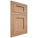 Shiloh Cabinetry Flush Inset Square Flat Red Oak Plain Cut Natural Door