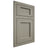 Shiloh Cabinetry Flush Inset Square Flat Red Oak Plain Cut Thyme Door