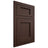 Shiloh Cabinetry Flush Inset Square Flat Walnut Plain Cut Bison Door