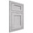 Shiloh Cabinetry Flush Inset Square Flat Walnut Plain Cut Stratus Door