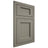 Shiloh Cabinetry Flush Inset Square Flat Walnut Plain Cut Thyme Door