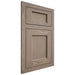 Shiloh Cabinetry Flush Inset Square Flat White Oak Plain Cut Almond Door