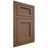 Shiloh Cabinetry Flush Inset Square Flat White Oak Plain Cut Autumn Door