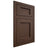 Shiloh Cabinetry Flush Inset Square Flat White Oak Plain Cut Braun Door