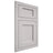 Shiloh Cabinetry Flush Inset Square Flat White Oak Plain Cut Cotton Door