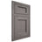 Shiloh Cabinetry Flush Inset Square Flat White Oak Plain Cut Flagstone Door