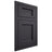 Shiloh Cabinetry Flush Inset Square Flat White Oak Plain Cut Harbor Door