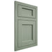 Shiloh Cabinetry Flush Inset Square Flat White Oak Plain Cut Moss Door