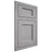 Shiloh Cabinetry Flush Inset Square Flat White Oak Plain Cut Stratus Door