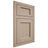 Shiloh Cabinetry Flush Inset Square Flat White Oak Plain Cut Straw Door
