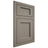 Shiloh Cabinetry Flush Inset Square Flat White Oak Plain Cut Thyme Door