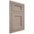 Shiloh Cabinetry Flush Inset Square Flat White Oak Plain Cut Whitewash Door