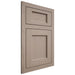 Shiloh Cabinetry Flush Inset Square Flat White Oak Plain Cut Whitewash Door