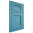 Shiloh Cabinetry Flush Inset Square Flat White Oak Quarter Sawn Aqua Door
