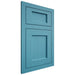 Shiloh Cabinetry Flush Inset Square Flat White Oak Quarter Sawn Aqua Door