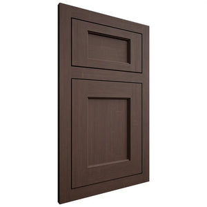 Shiloh Cabinetry Flush Inset Square Flat White Oak Quarter Sawn Dusk Door