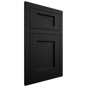 Shiloh Cabinetry Flush Inset Square Flat White Oak Quarter Sawn Ink Door