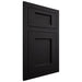 Shiloh Cabinetry Flush Inset Square Flat White Oak Quarter Sawn Ink Door