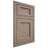 Shiloh Cabinetry Flush Inset Square Flat White Oak Rift Cut Almond Door