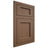 Shiloh Cabinetry Flush Inset Square Flat White Oak Rift Cut Autumn Door