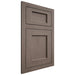 Shiloh Cabinetry Flush Inset Square Flat White Oak Rift Cut Clay Door