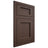 Shiloh Cabinetry Flush Inset Square Flat White Oak Rift Cut Dusk Door