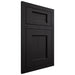 Shiloh Cabinetry Flush Inset Square Flat White Oak Rift Cut Espresso Door