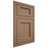 Shiloh Cabinetry Flush Inset Square Flat White Oak Rift Cut Medium Door