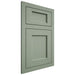 Shiloh Cabinetry Flush Inset Square Flat White Oak Rift Cut Moss Door