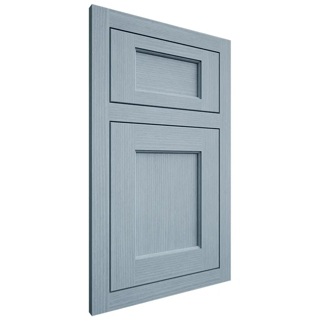 Shiloh Cabinetry Flush Inset Square Flat White Oak Rift Cut Sky Door