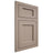 Shiloh Cabinetry Flush Inset Square Flat White Oak Rift Cut Whitewash Door