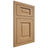 Shiloh Cabinetry Flush Inset Square Raised Alder Plain Cut Natural Door