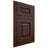 Shiloh Cabinetry Flush Inset Square Raised Alder Plain Cut Umber Door