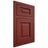 Shiloh Cabinetry Flush Inset Square Raised Cherry Plain Cut Red Door