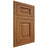 Shiloh Cabinetry Flush Inset Square Raised Hickory Plain Cut Chestnut Door