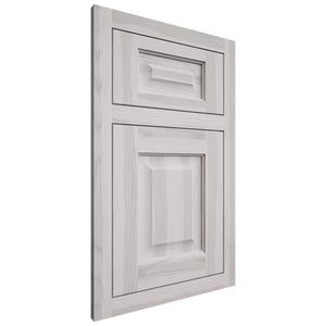 Shiloh Cabinetry Flush Inset Square Raised Hickory Plain Cut Cotton Door