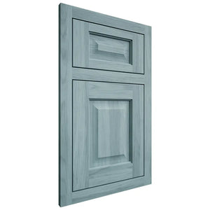 Shiloh Cabinetry Flush Inset Square Raised Hickory Plain Cut Sky Door
