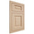 Shiloh Cabinetry Flush Inset Square Raised Maple Plain Cut Natural Door