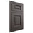 Shiloh Cabinetry Flush Inset Square Raised Paintable Urbane Bronze Door