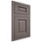 Shiloh Cabinetry Flush Inset Square Raised Poplar Plain Cut Heatherstone Door
