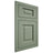 Shiloh Cabinetry Flush Inset Square Raised Poplar Plain Cut Moss Door