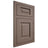 Shiloh Cabinetry Flush Inset Square Raised Poplar Plain Cut River Rock Door