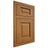 Shiloh Cabinetry Flush Inset Square Raised Red Oak Plain Cut Autumn Door