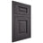 Shiloh Cabinetry Flush Inset Square Raised Red Oak Plain Cut Harbor Door