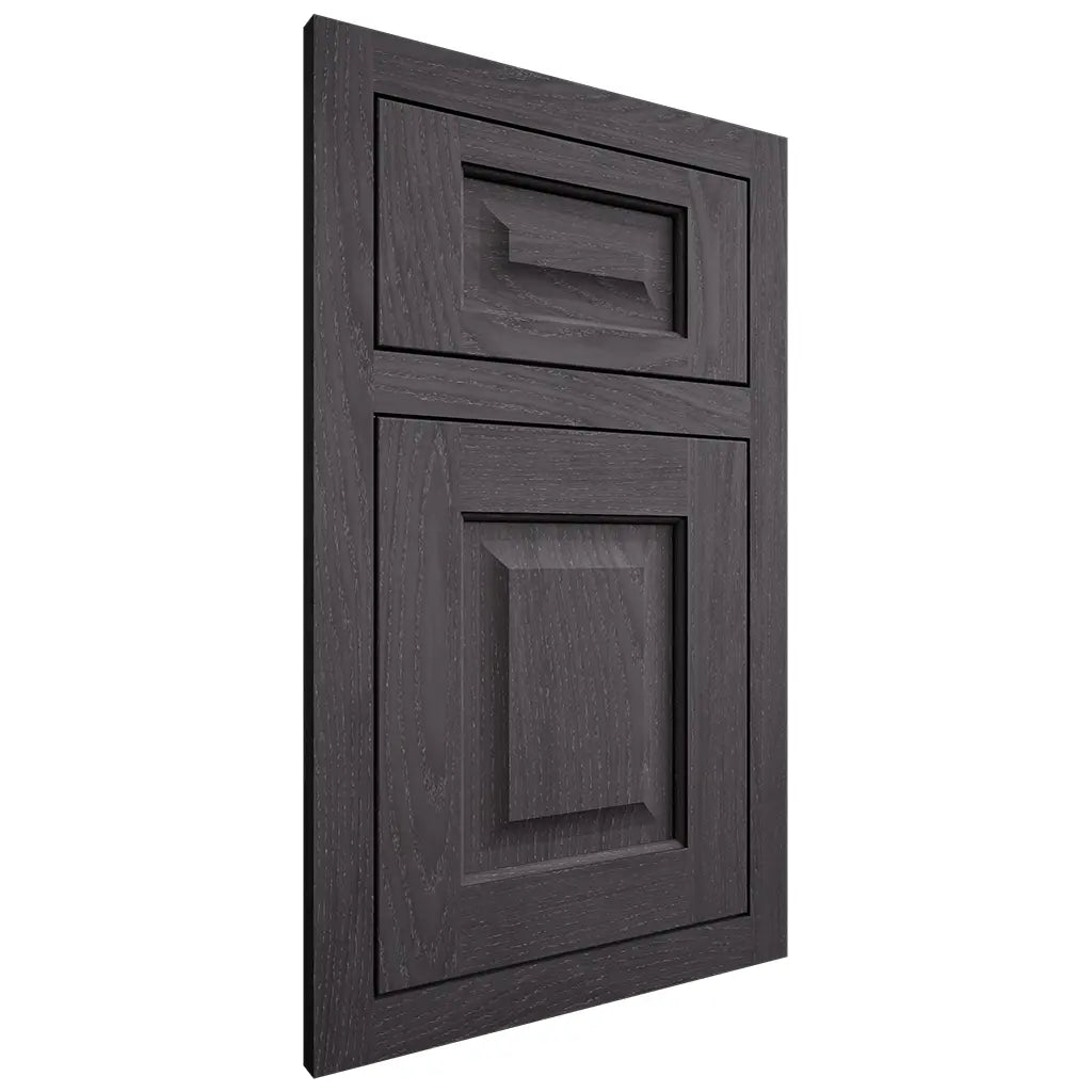 Shiloh Cabinetry Flush Inset Square Raised Red Oak Plain Cut Harbor Door