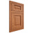 Shiloh Cabinetry Flush Inset Square Raised Red Oak Plain Cut Harvest Door