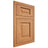 Shiloh Cabinetry Flush Inset Square Raised Red Oak Plain Cut Medium Door