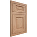 Shiloh Cabinetry Flush Inset Square Raised Red Oak Plain Cut Natural Door